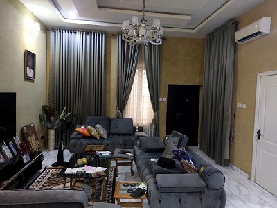 Four bedroom semi detached duplex with one room bq